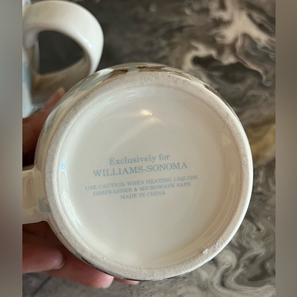 Williams Sonoma Damask Easter Bunny Mug, Set of Four, Discontinued, NWOT - Picture 5 of 12